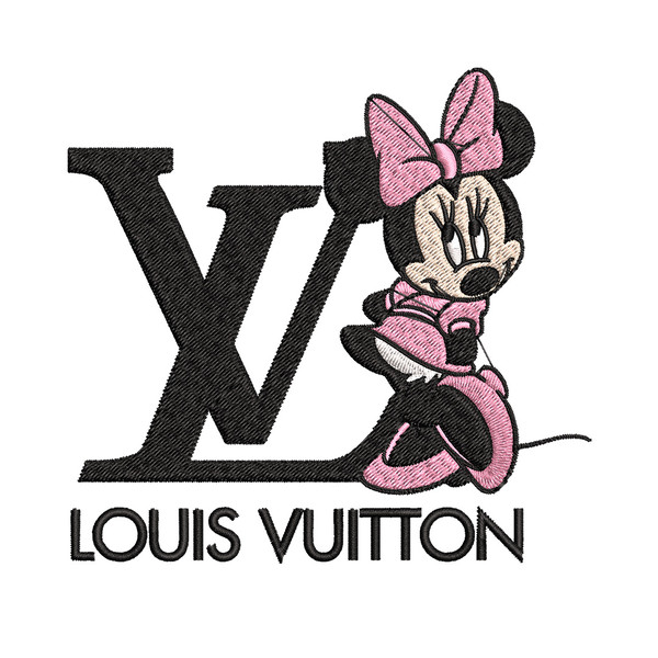 Minnie louis vuitton Embroidery Design, Lv Embroidery, Embroidery File, Disney Embroidery, Logo shirt, Digital download.jpg