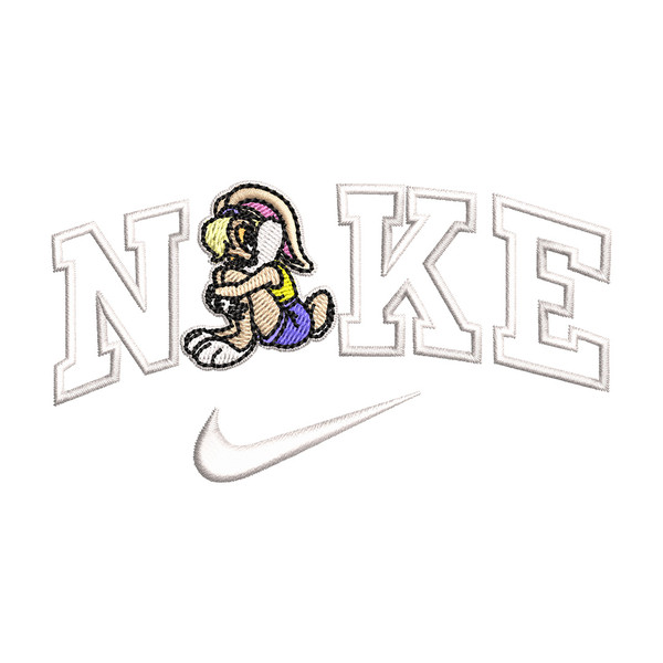 Nike bunny cartoon Embroidery Design, Cartoon Embroidery, Nike Embroidery, Embroidery File, Logo shirt, Digital download.jpg