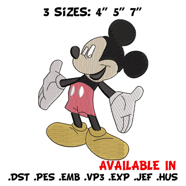 Mickey mouse embroidery design, Mickey embroidery, Embroidery file, Embroidery shirt, Emb design, Digital download.jpg