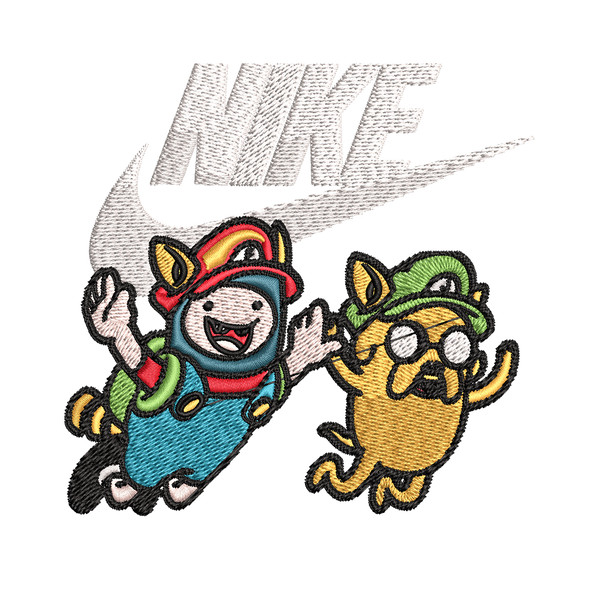 Pibby and finn Nike Embroidery design, cartoon Embroidery, Nike design, Embroidery file, logo shirt, Instant download..jpg
