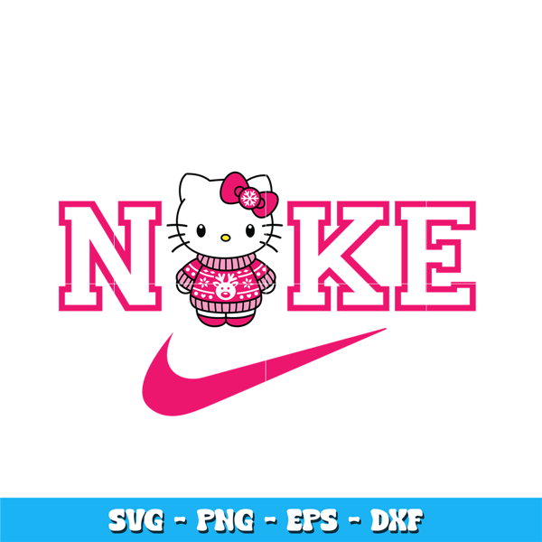 Nike Sweater Hello Kitty svg