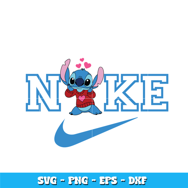 Nike Stitch love svg