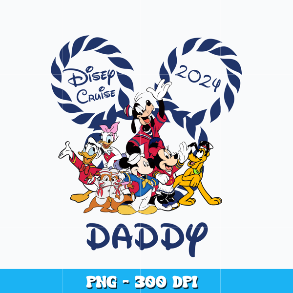 Mickey disney cruise 2024 daddy Png