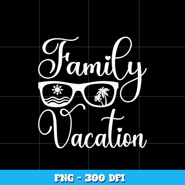 Family Vacation logo design png