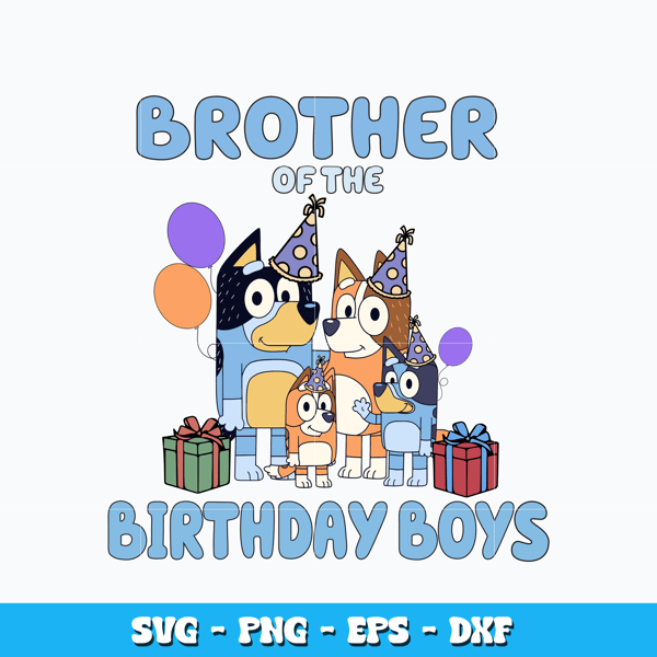 Brother of the birthday boy svg