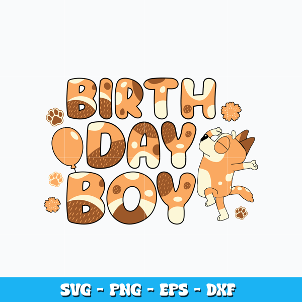 Birthday boy bingo svg