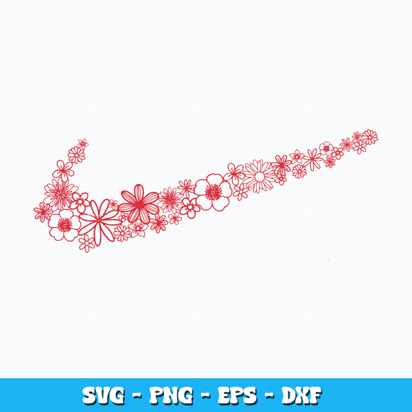 Nike Flower design Svg