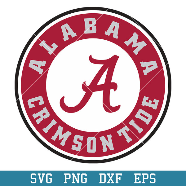 Alabama Crimson Tide Logo Svg, Alabama Crimson Tide Svg, NCAA Svg, Png Dxf Eps Digital File.jpeg