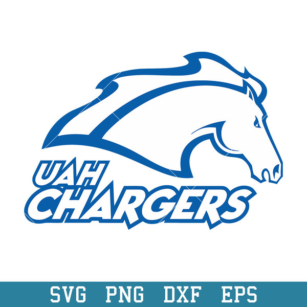 Alabama Huntsville Chargers Logo Svg, Alabama Huntsville Chargers Svg, NCAA Svg, Png Dxf Eps Digital File.jpeg