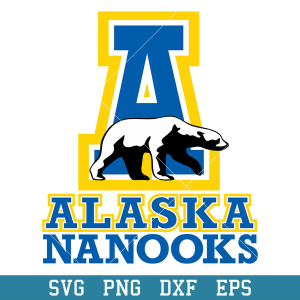 Alaska Nanooks Logo Svg, Alaska Nanooks Svg, NCAA Svg, Png Dxf Eps Digital File.jpeg