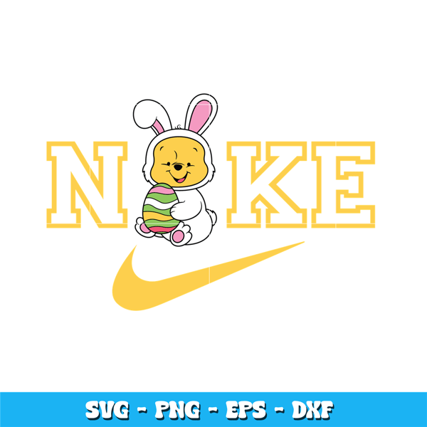 Nike x Pooh Easter Svg