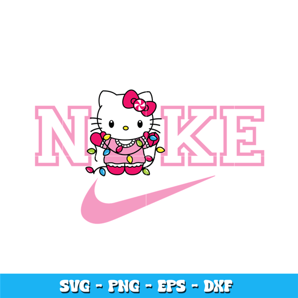 Hello Kitty Pink x nike Svg