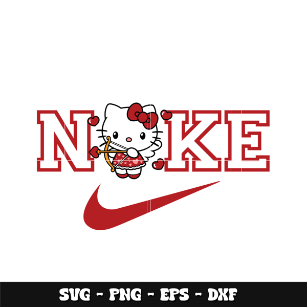 Swoosh x Hello Kitty Valentine Svg