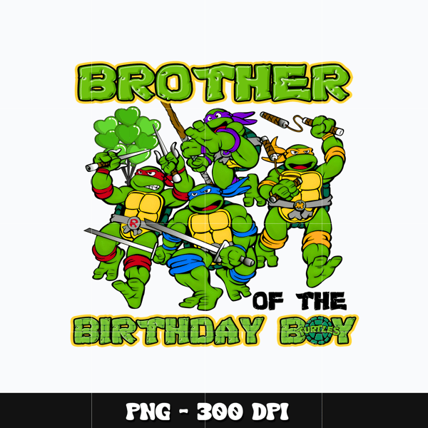 Ninja Turtles brother birthday boy Png