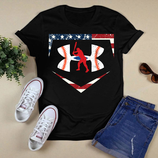 American Baseball Under Armour Shirt .png