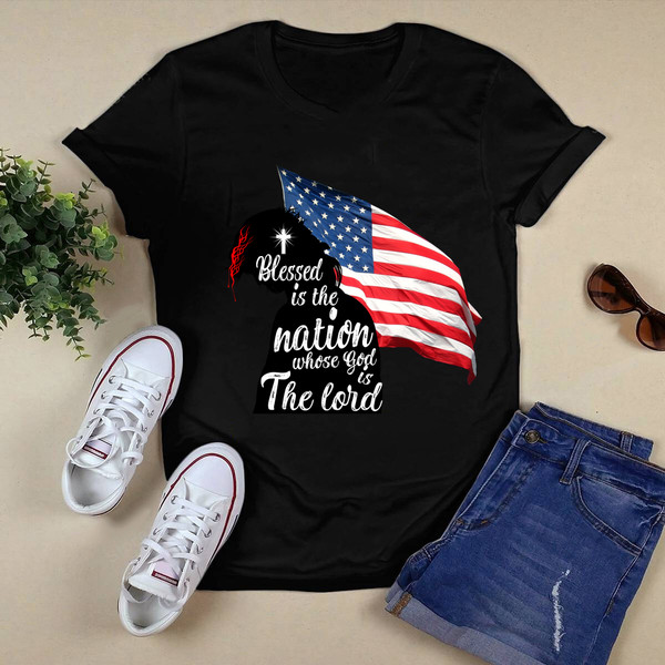 Blessed In The Nation Whose God The Lord Shirt .png