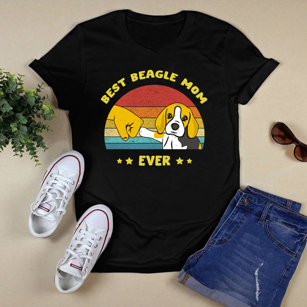 Best Beagle Mom Ever Vintage Unisex Shirt.png