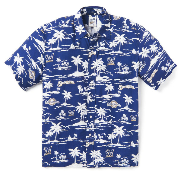 HawaiiDshop - Milwaukee Brewers Vintage Mlb Hawaiian Shirt .jpeg