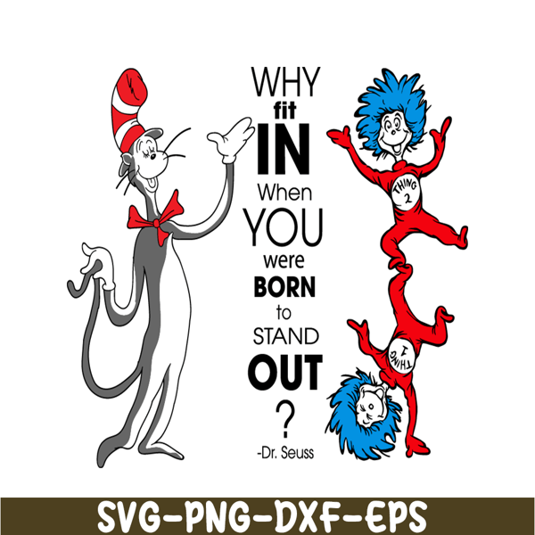 Why Fit In SVG, Dr Seuss SVG, Dr Seuss Quotes SVG DS20512232 - Inspire ...