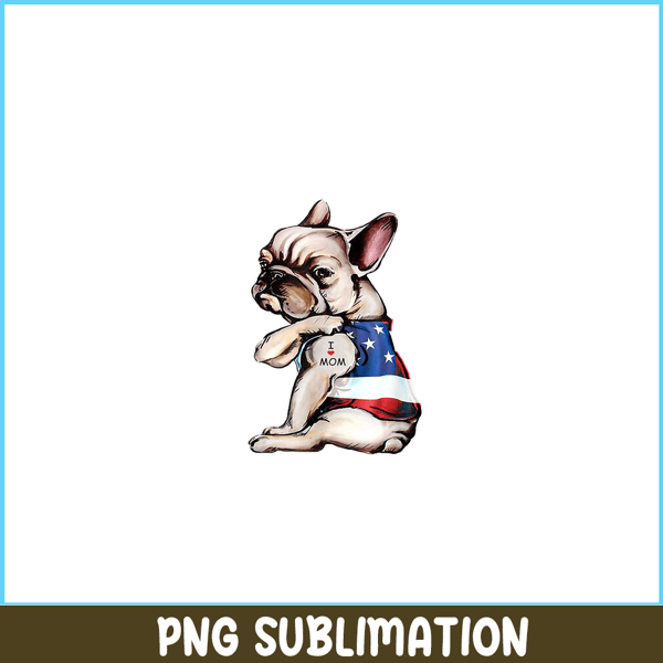 HL16102396-French Bulldog Tattoo PNG, Frenchie Dog Lover PNG, French Dog Artwork PNG.png