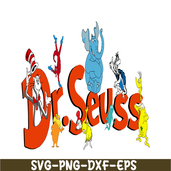 Dr Seuss Characters SVG, Dr Seuss SVG, Dr Seuss Quotes SVG D - Inspire ...