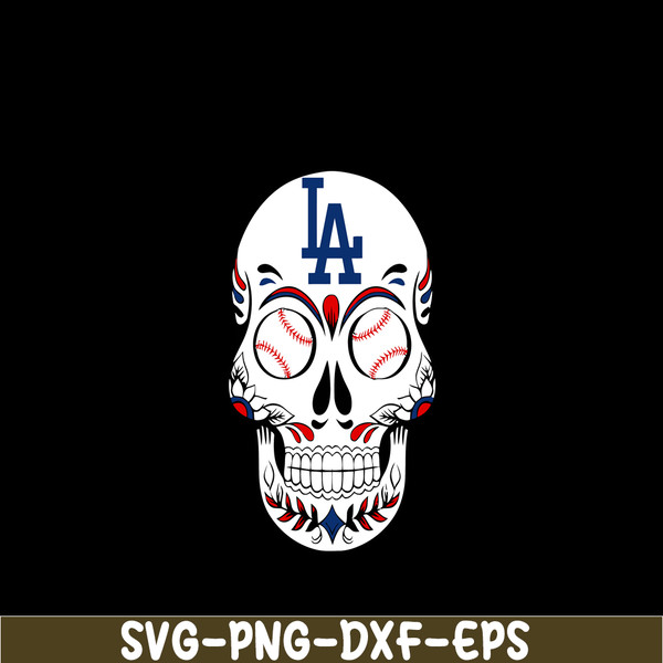 MLB011223133-Los Angeles The Skull SVG, Major League Baseball SVG, MLB Lovers SVG MLB011223133.png