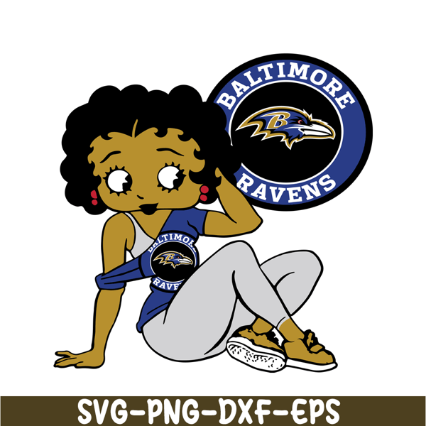 NFL128112312-Baltimore Ravens The Girl SVG PNG DXF EPS, USA Football SVG, NFL Lovers SVG.png