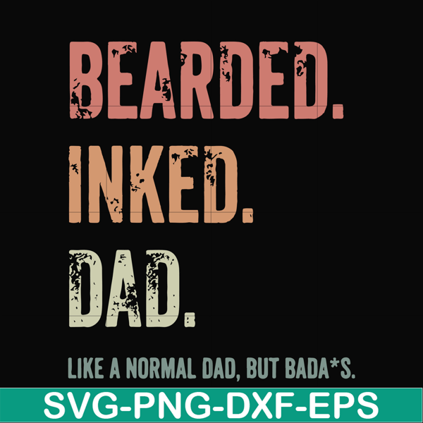 FTD25-beared inked dad svg, png, dxf, eps, digital file FTD25.jpg