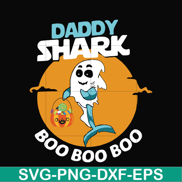 HLW0093-Daddy shark boo boo boo svg, png, dxf, eps digital file HLW0093.jpg