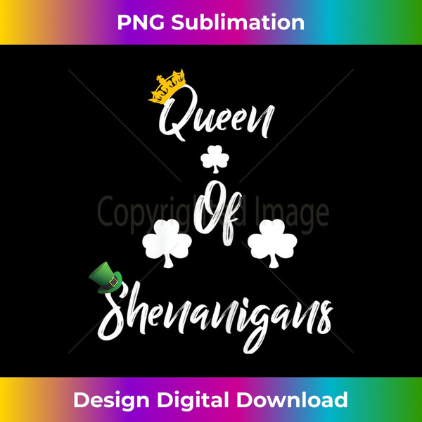 VO-20231226-12336_Womens Queen Of Shenanigans-St Patricks Day s For Women-Clover 2381.jpg