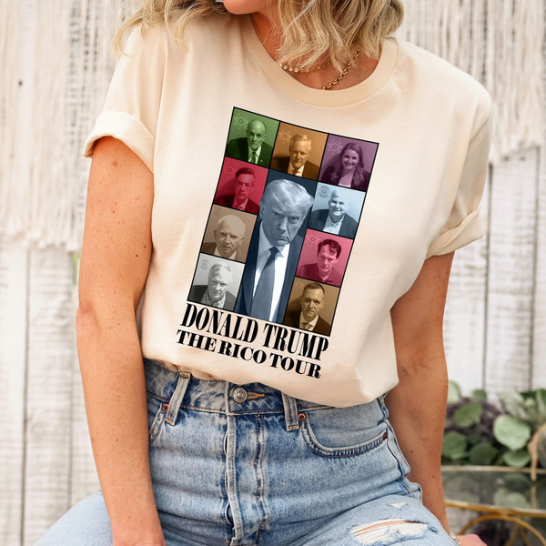 Donald Trump Mugshot Rico tour shirt, Fulton County Georgia Mugshot, rico era.jpg