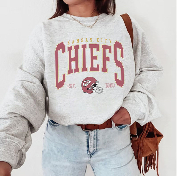 Vintage Kansas City Football Shirt,  Football Shirt, Chief Football Sweatshirt,Kansas City Sweatshirt, Football Fan Gifts.jpg