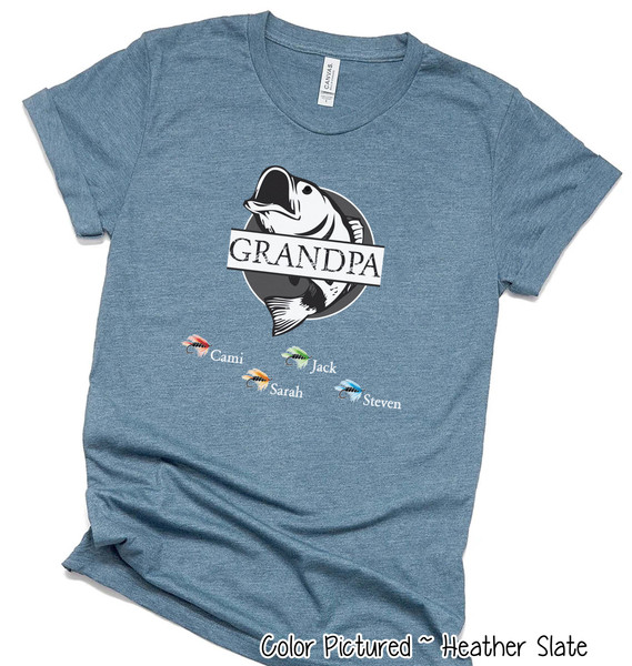 Custom Fishing Grandpa Shirt,Personalized Grandpa Shirt with GrandKids Names,Father's Day Gift for Grandpa,Fathers Day Shirt,Gift For Him 1.jpg