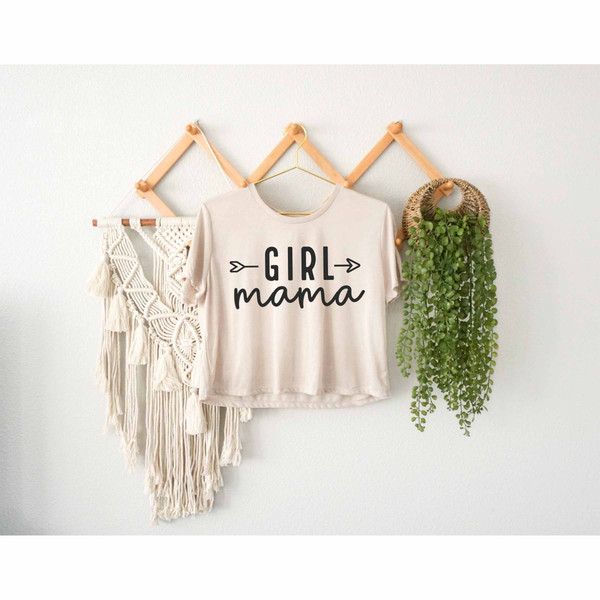 Girl Mama Crop Top, Happy Mother's Day Crop Top, Call Me Mama Gift, Family Matching Gift, Mom And Daughter Gift, Pregnancy Reveal Crop Top.jpg