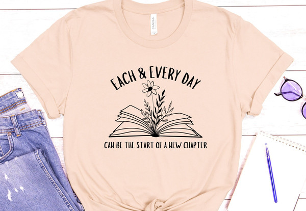 Flower Books Read Shirt, Flower Wild Flower Shirt, Everyday Shirt Teen Shirt, Cute Reading Shirt.jpg