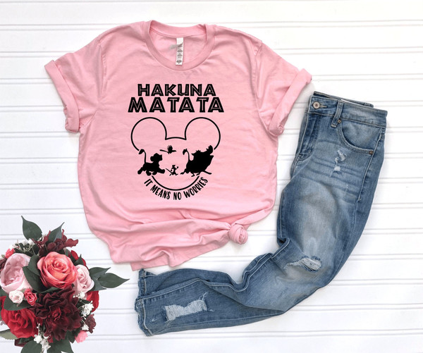 Hakuna Matata Shirt, It Means No Worries Shirt, Animal Kingdom Shirts, Disney Family Shirts, Leopard Disney Vacation Shirts, Disney Trip.jpg