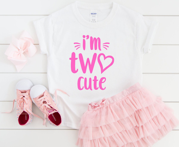 Two Cute Heart 2nd Birthday Shirt for Toddler Girls Second Birthday Outfit Adorable Outfit for Baby Girls Birthday.jpg