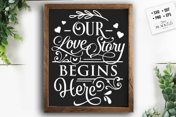 Our love story begins here SVG, Valentine's Day SVG, Valentine Shirt Svg, Love Svg.jpg