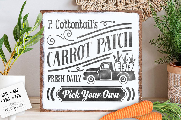 Peter Cottontail's Carrot Patch svg, Cottontail SVG, Easter SVG,  Cottontail Farms SVG, Easter Bunny svg, Vintage Easter svg.jpg