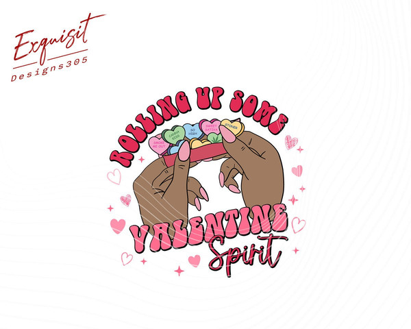 Retro Rolling Up Some Valentine Spirit Png, Funny valentine, Witch Valentine, Sublimation Valentine's Day PNG, Retro Valentine Png.jpg