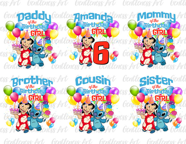 Birthday Girl Family Bundle Png, Custome Name And Age, Birthday Squad, Happy Birthday Png, Making Memories, Magical Kingdom, Vacay Mode Png.jpg