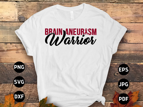 Brain Aneurysm Awareness Svg Png, Brain Aneurysm Warrior Svg, Burgundy Ribbon Svg Cricut Sublimation Design.jpg