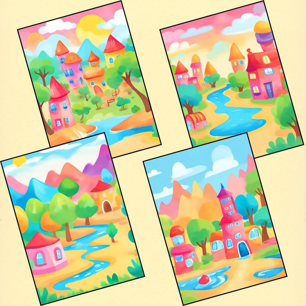 Village Landscape Reverse Coloring Pages 2.jpg