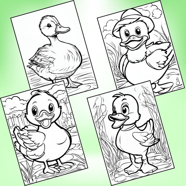 Cute Duck Coloring Pages 4.jpg
