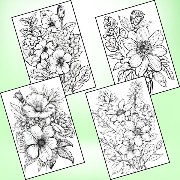 Coloring Pages of Floral Flowers 2.jpg