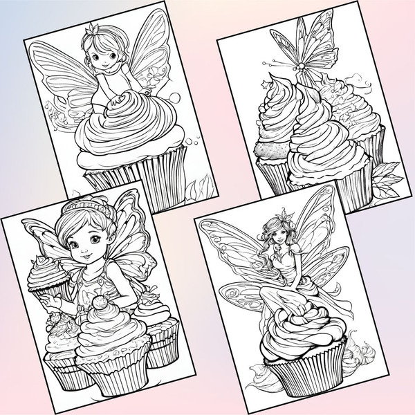 Cupcake Fairies Coloring Pages 4.jpg