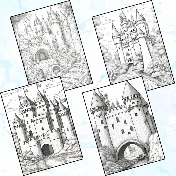 Medieval Castle Coloring Pages 2.jpg