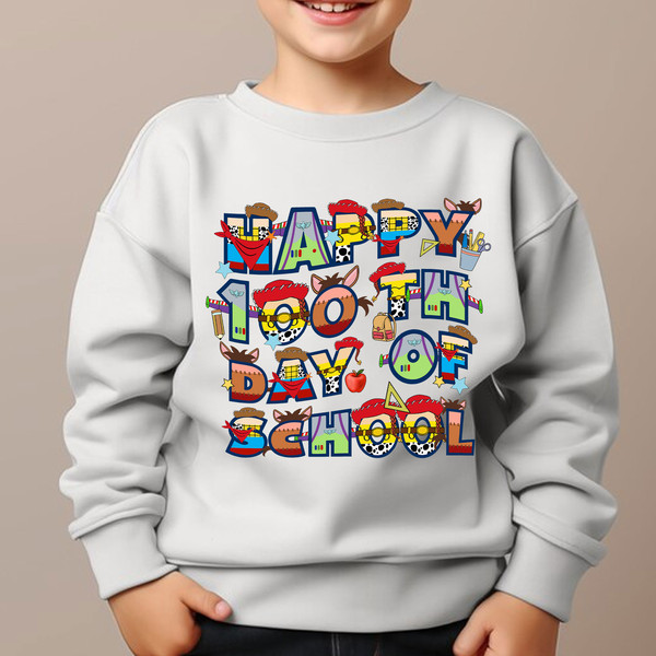 Happy Toys 100 Days Of School Png, Back To School Png, 100th Day of School Png, 100 Days Pop Png, Magical Kimgdom Png, Woody Sublimation.jpg