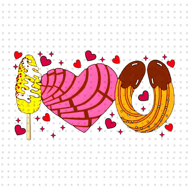 Conchas I Love You Valentines PNG, Valentines Day Png, Concha Valentines Png, Pastel Valentines Png, Valentine Mexican Png, Digital Download.jpg