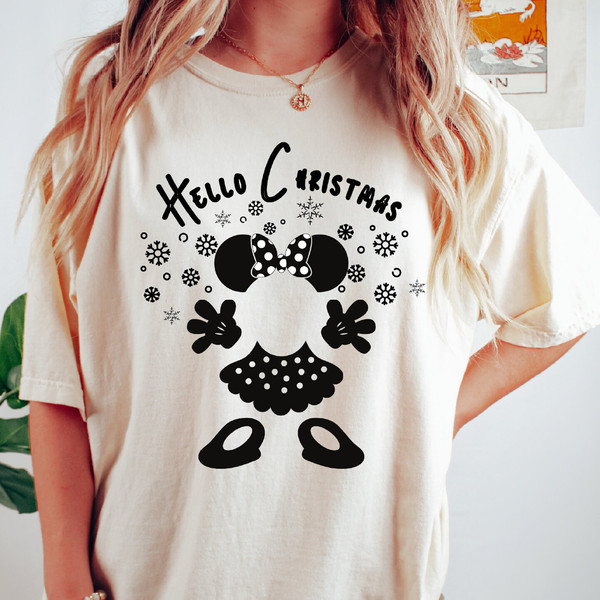 Hello Christmas, Christmas T-shirt, Christmas gifts, Mickey Christmas, Mom Christmas Gift.jpg